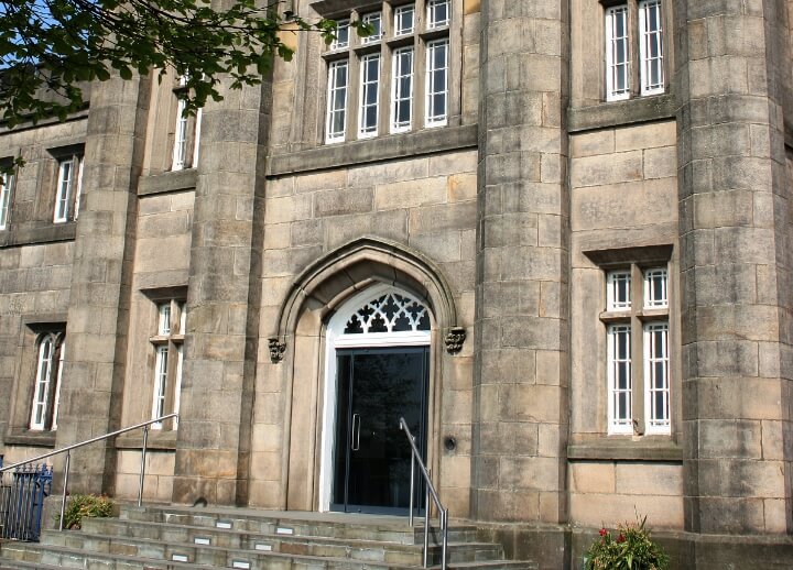 Blue Coat School, outside.